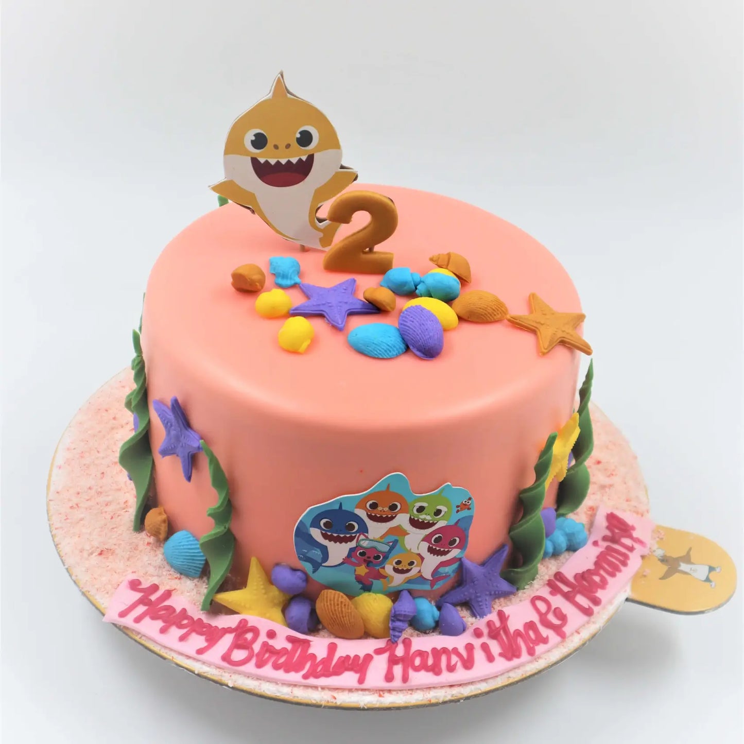 Baby Shark Beach Kids Cake