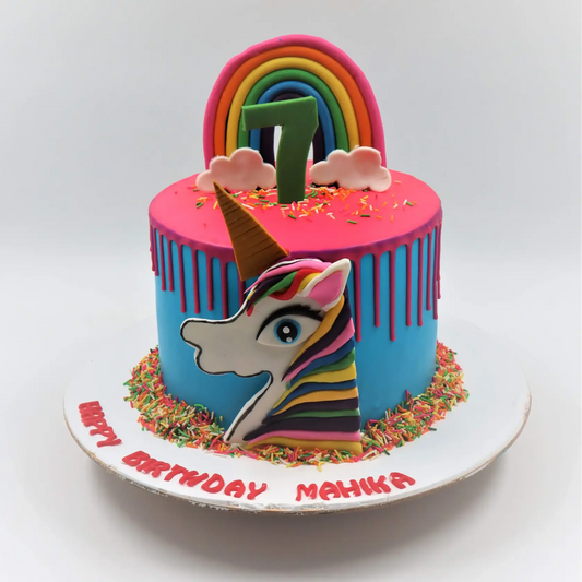 Magical Unicorn 2D Cake