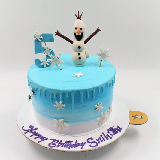 Olaf Frozne Kids Cake