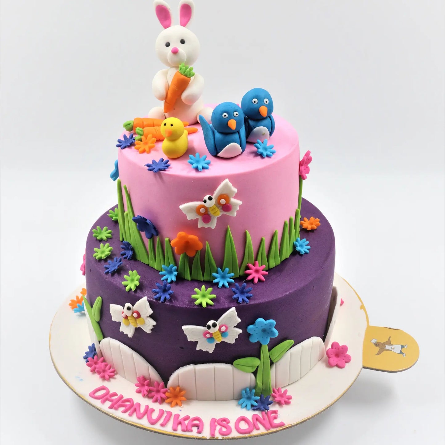 Bunny Wonderland Garden Kids Cake