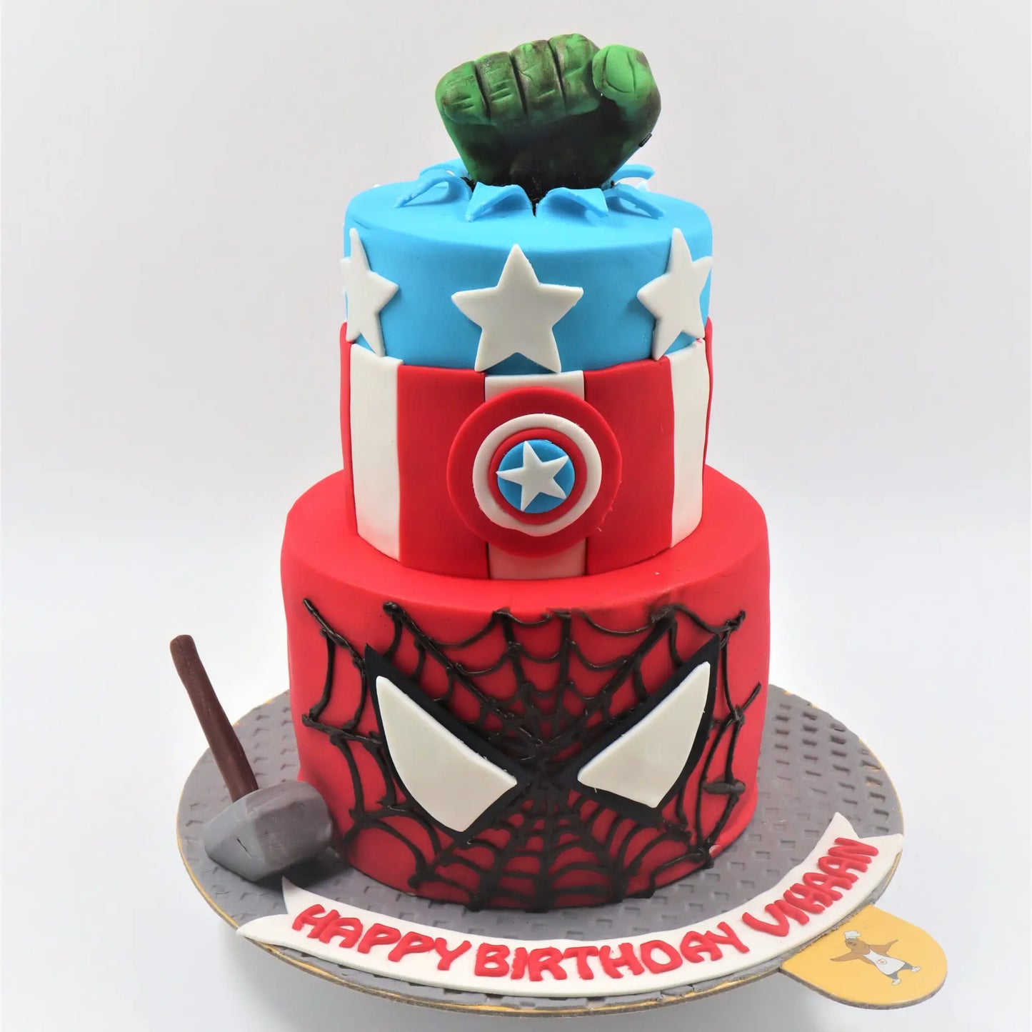 Marvel Super Hero Kid Birthday Cake