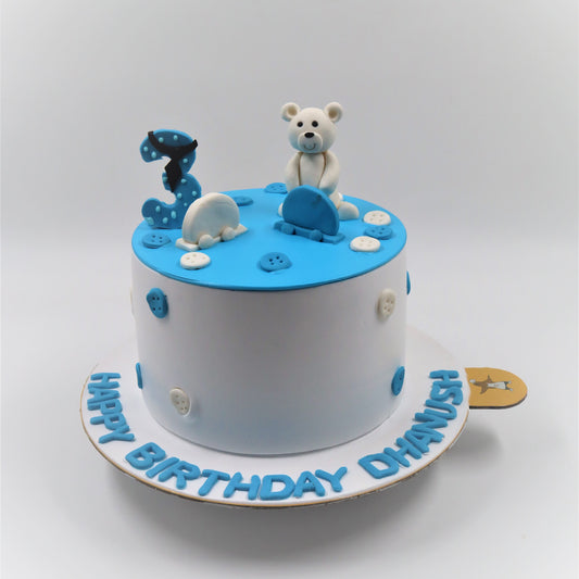 Teddy The Polar Bear Frozen Birthday Cake