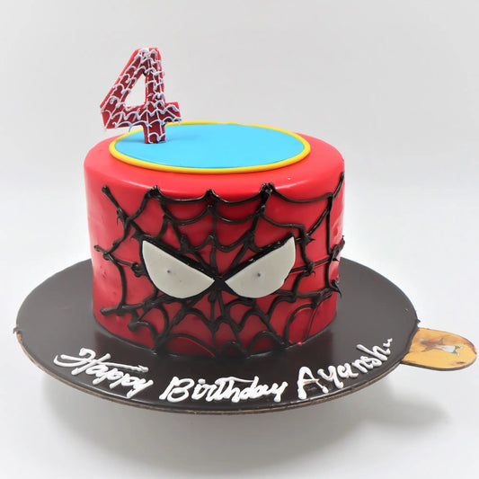 Spiderman Web Kids Cake