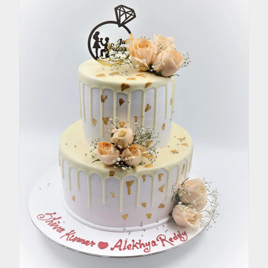 Just Engaged Dreamy White Chocolate Land Cake