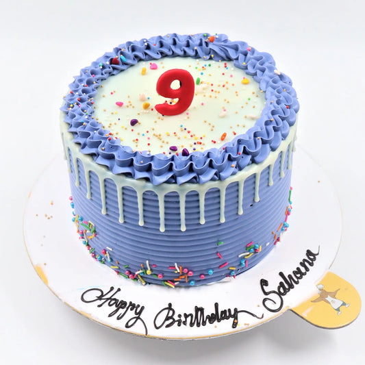 2-D Cartoon Kids Birthday Cake