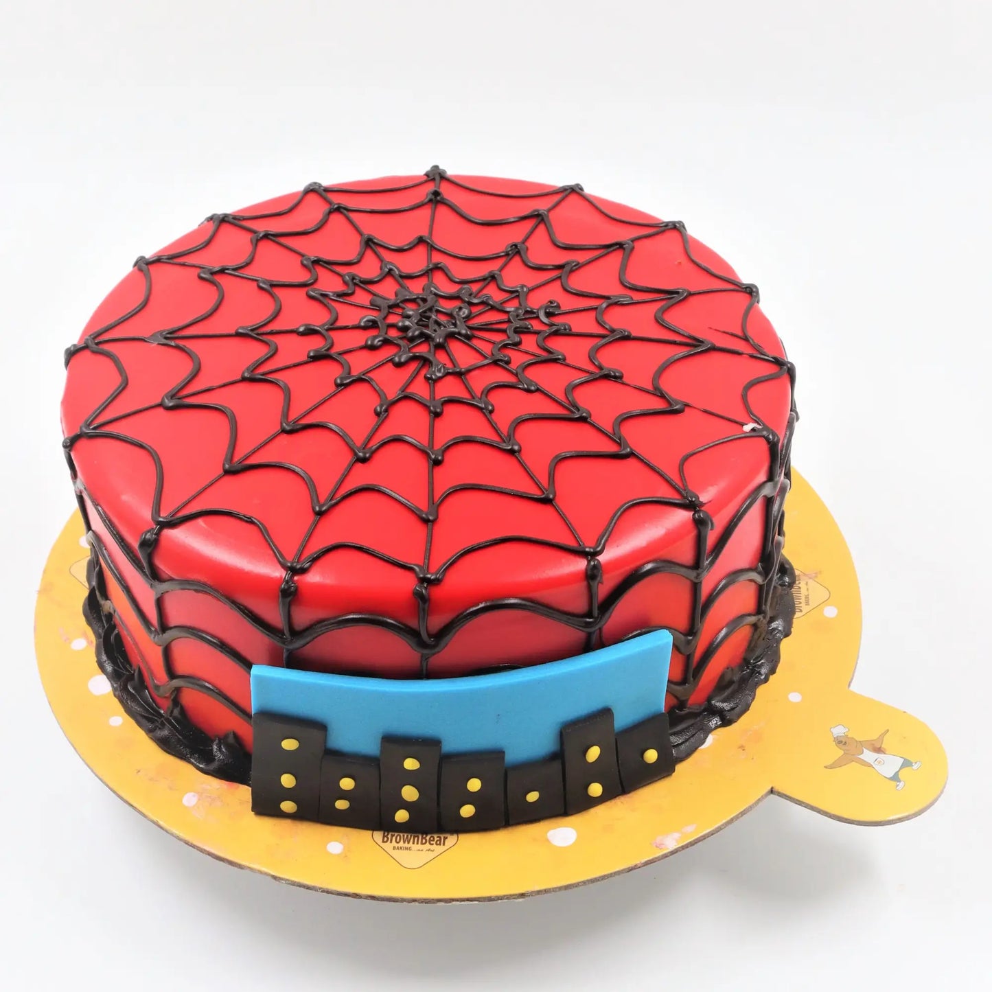 Night City Spiderman Kids Birthday Cake