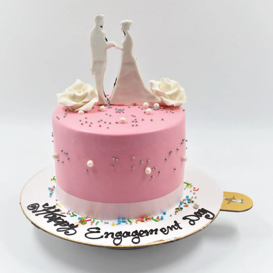 Just Married Sparkly Cake