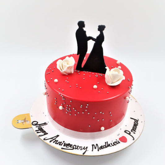 Cute Couple Anniversery Cake