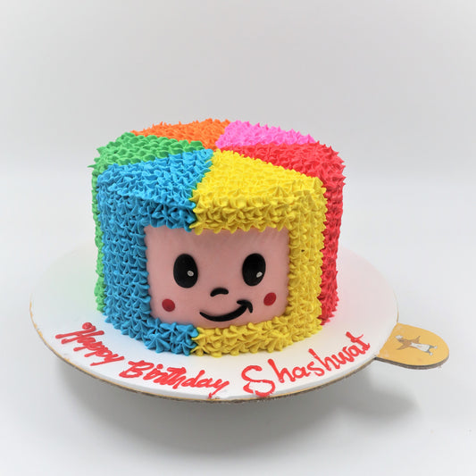 Rainbow Coco Melon Cake