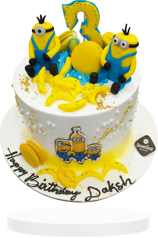 Minions Banana-Themed Designer Cake