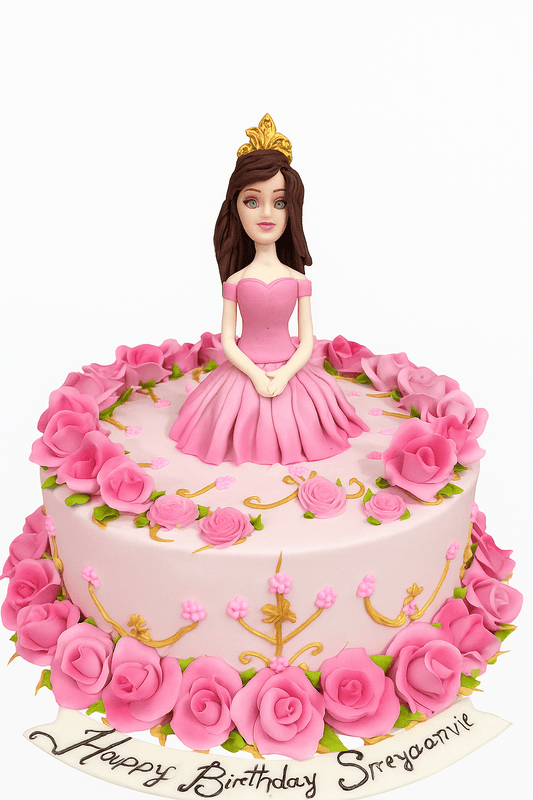 Princess-Themed Designer Birthday Cake