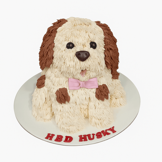 Customized Dog-Shaped Designer Cake